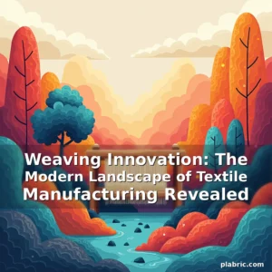Artistic representation for Weaving Innovation: The Modern Landscape of Textile Manufacturing Revealed