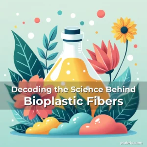 Artistic representation for Decoding the Science Behind Bioplastic Fibers