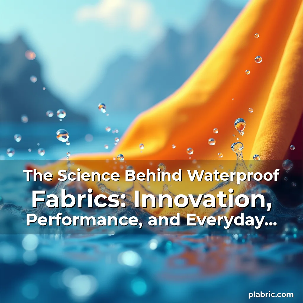 Read more about the article The Science Behind Waterproof Fabrics: Innovation, Performance, and Everyday Applications